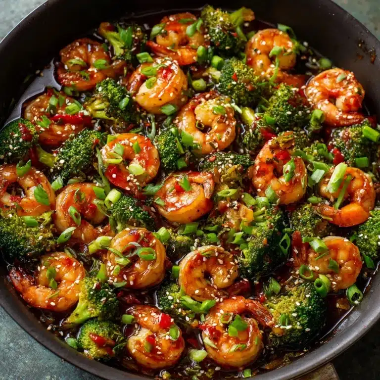 Honey Garlic Shrimp, Sausage & Broccoli Recipe