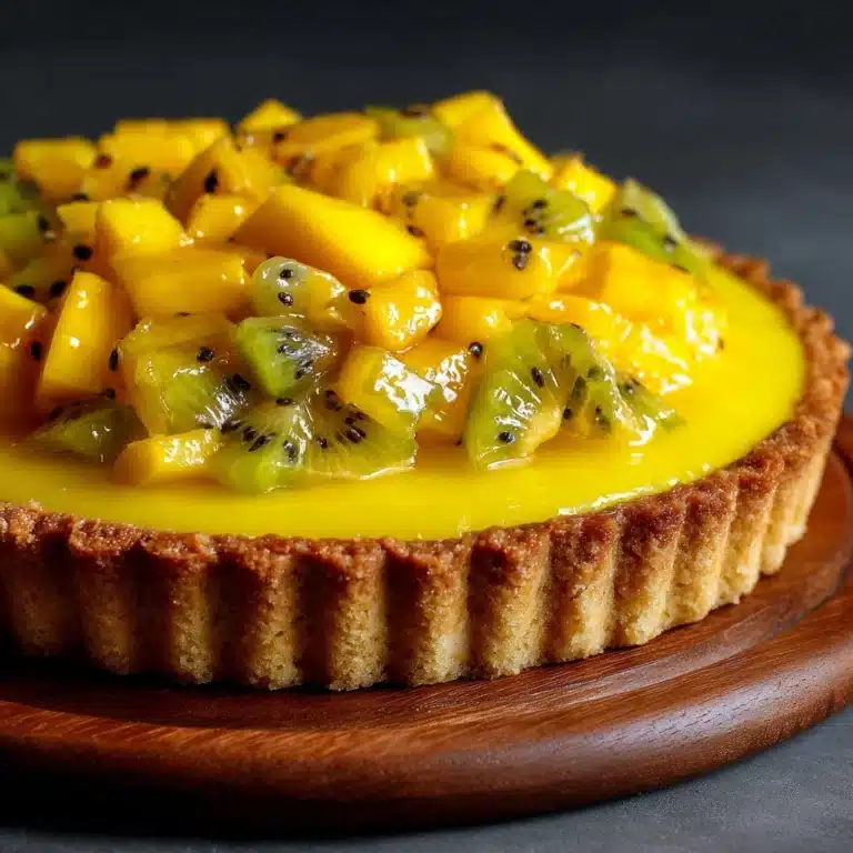 Mango and Passionfruit Anzac Tart Recipe