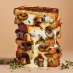 Mushroom Onion Gouda Grilled Cheese Recipe