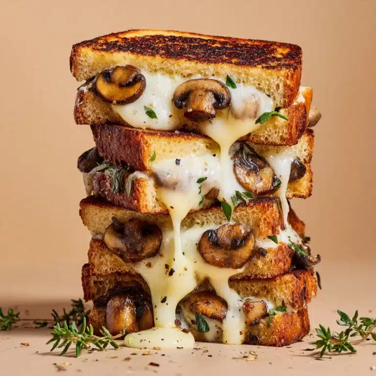 Mushroom Onion Gouda Grilled Cheese Recipe