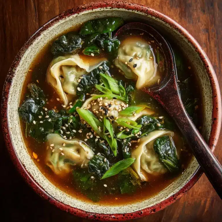 Dumpling and Bok Choy Soup Recipe