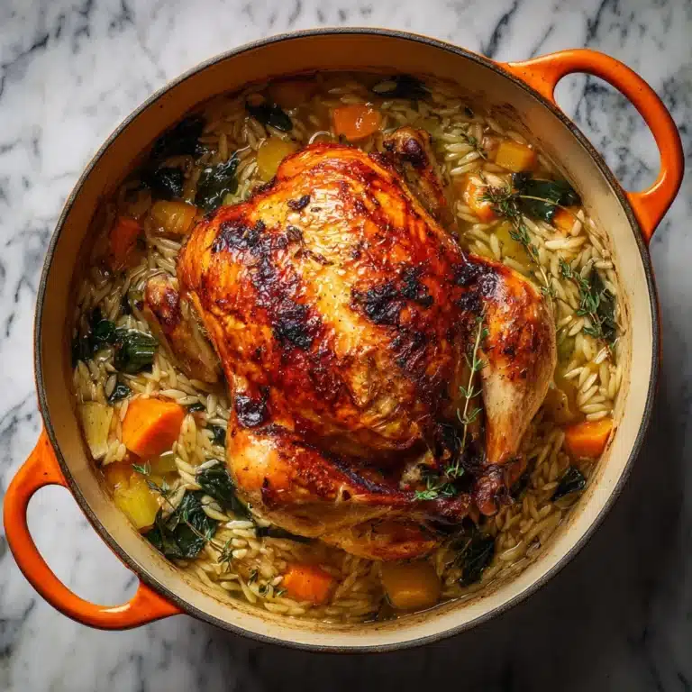 Chicken In A Pot with Lemon and Orzo: An Incredible Essential Recipe