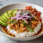 Chicken Enchilada Bowls with Cauliflower Rice Recipe