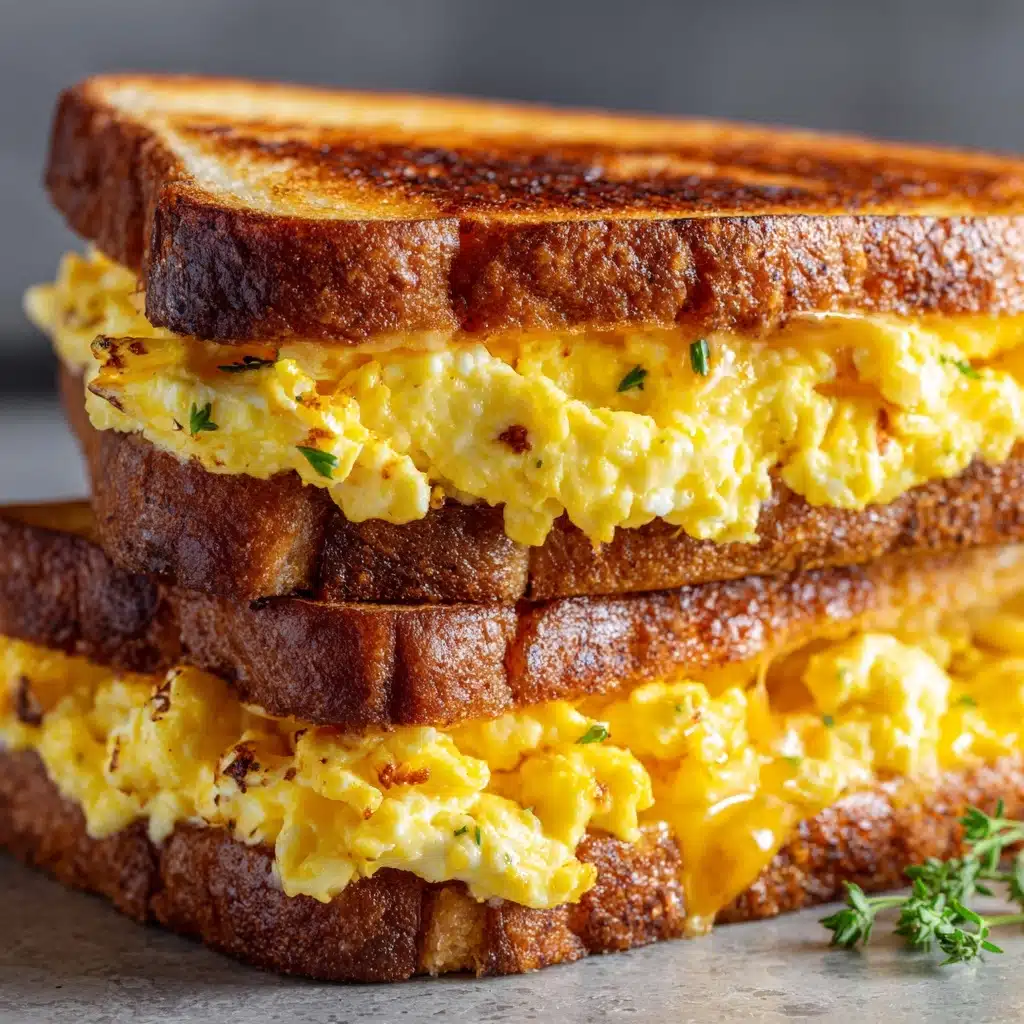 Scrambled Egg Grilled Cheese Sandwich Recipe