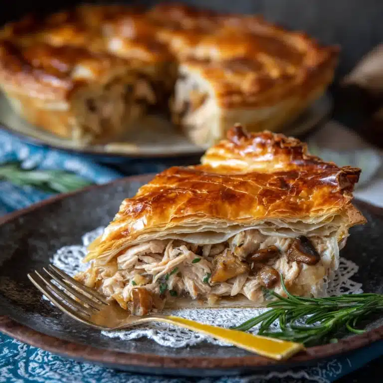 Savory Chicken and Mushroom Puff Pastry Delight Recipe