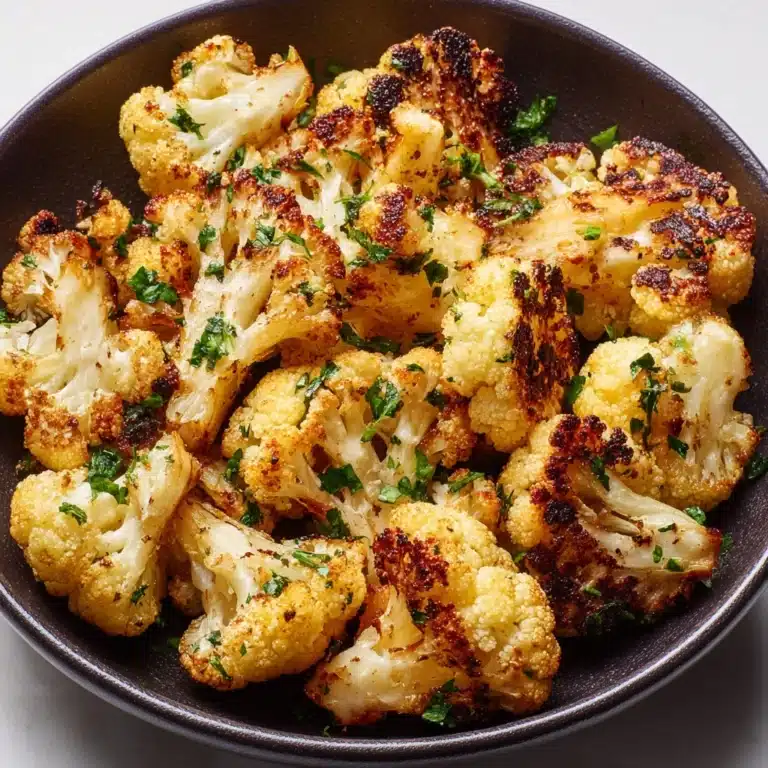 Garlic-Parmesan Roasted Cauliflower Recipe