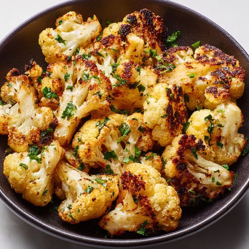 Garlic-Parmesan Roasted Cauliflower Recipe