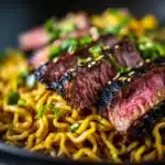 How To Cook The Best Garlic Butter Steak Lightning Noodles Recipe