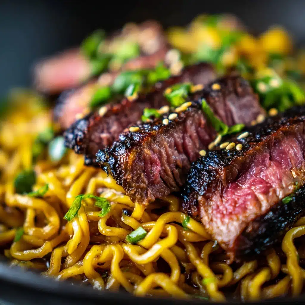How To Cook The Best Garlic Butter Steak Lightning Noodles Recipe