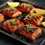 Honey Garlic Salmon Bites Recipe
