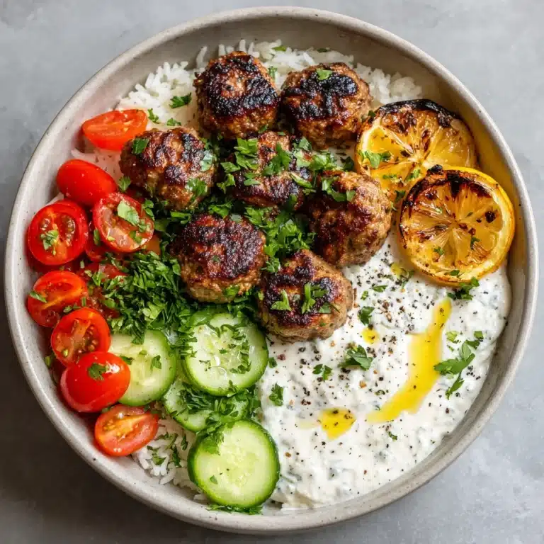Greek Chicken Meatballs Recipe