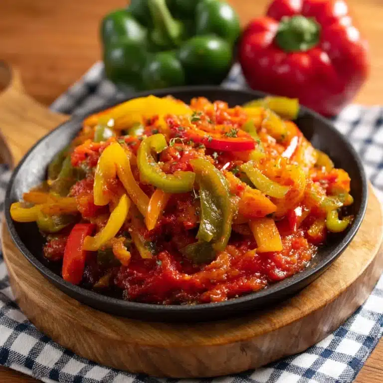 Peperonata – Italian Stewed Peppers Recipe