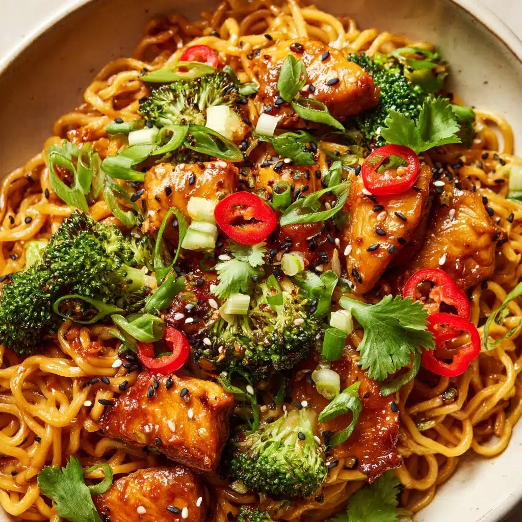 Chicken Stir-Fry with Rice Noodles Recipe - Recipe Image