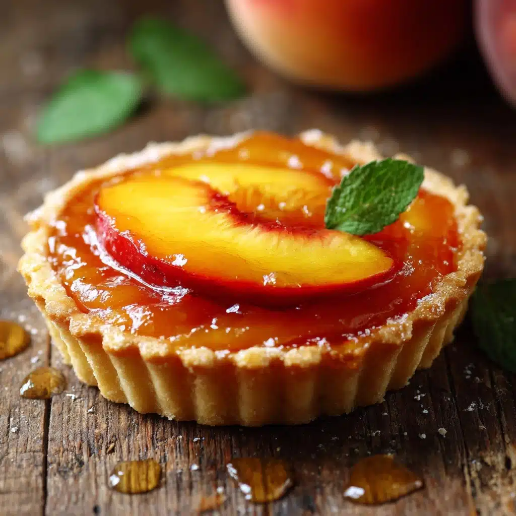 Mini Brown Butter Peach Tarts Recipe - Recipe Image
