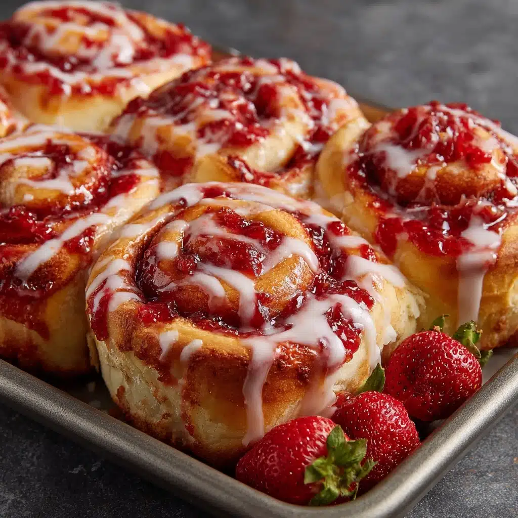 Strawberry Cheesecake Cinnabon Rolls Recipe - Recipe Image