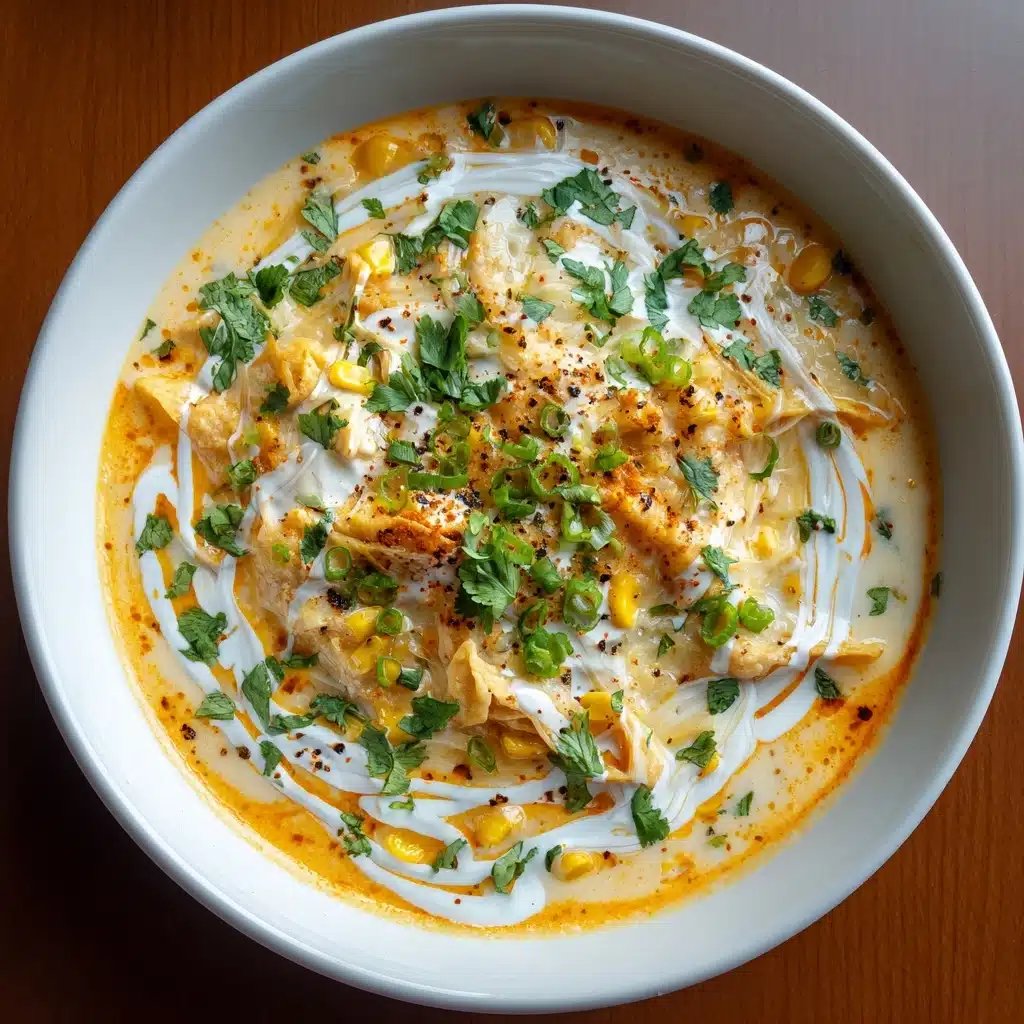 Creamy Chicken Enchilada Soup Recipe - Recipe Image