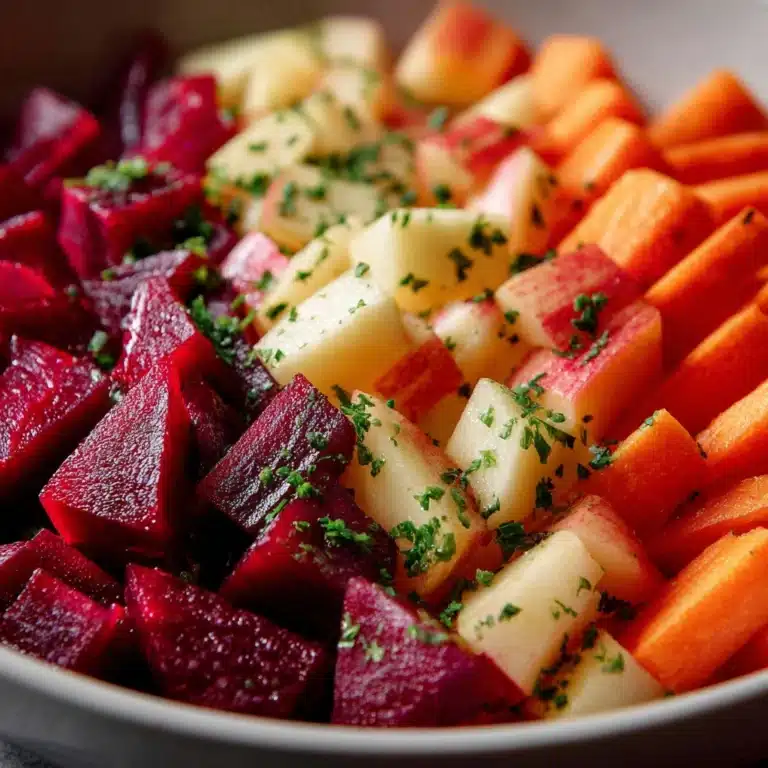 Raw Beet Salad with Apples and Carrots Recipe