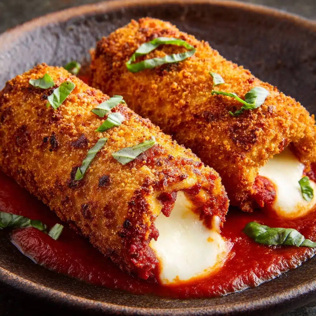 Crispy Chicken Parmesan Rolls Recipe - Recipe Image