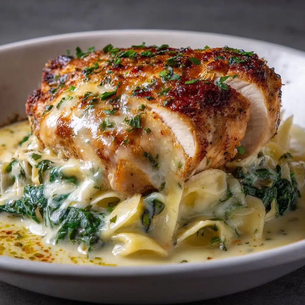 Lazy Spinach Artichoke Baked Chicken Recipe - Recipe Image