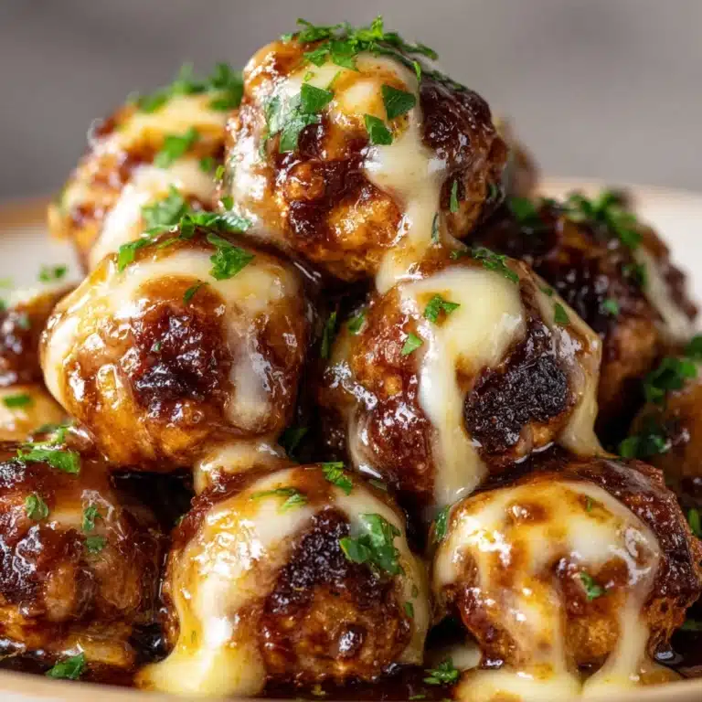 Slow Cooker French Onion Meatballs Recipe