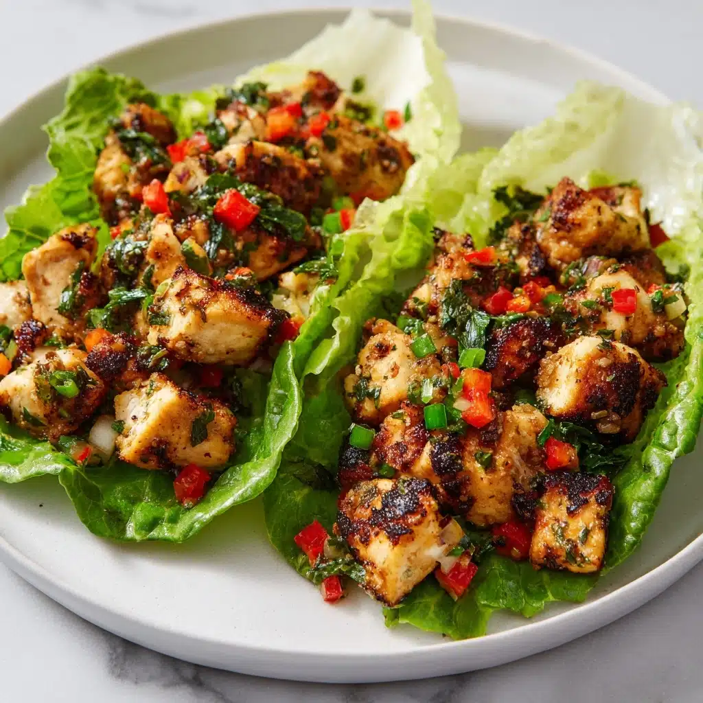 Citrus Herb Turkey Lettuce Wraps: A Fresh and Flavorful Dish Recipe - Recipe Image