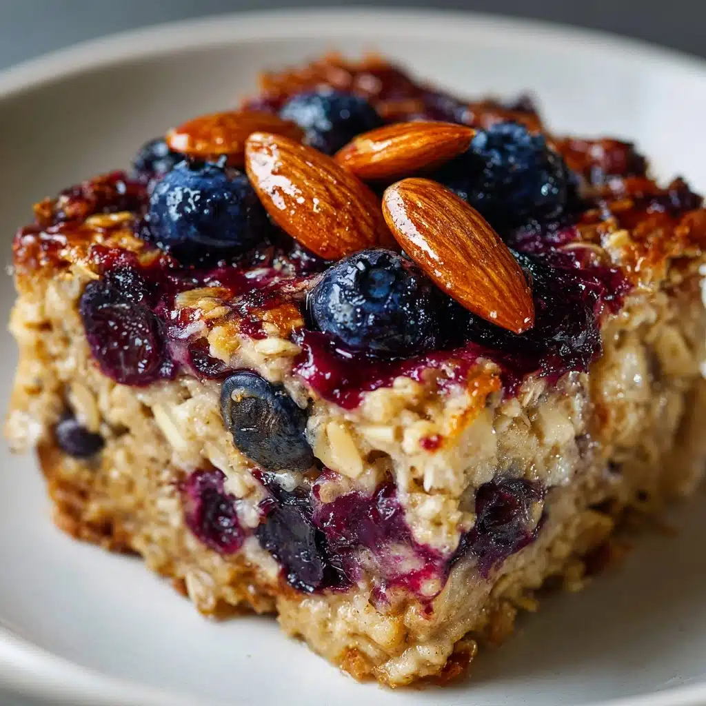 Baked Oats with Blueberries and Almonds Recipe