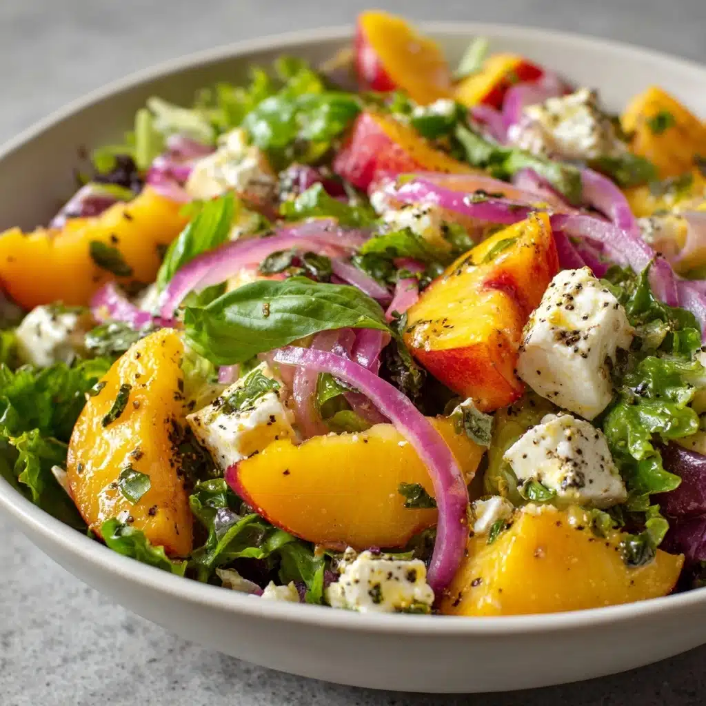 Irresistible Peach Salad: Fresh, Sweet & Savory Recipe - Recipe Image