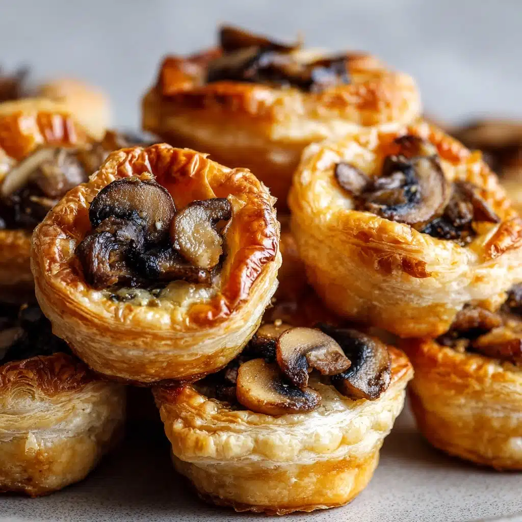 Mushroom Cheese Puff Bites Recipe - Recipe Image