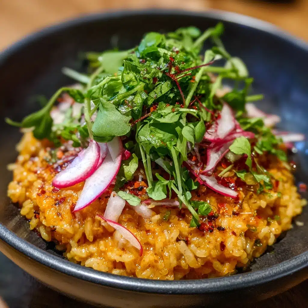 Cheesy Gochujang Risotto Recipe