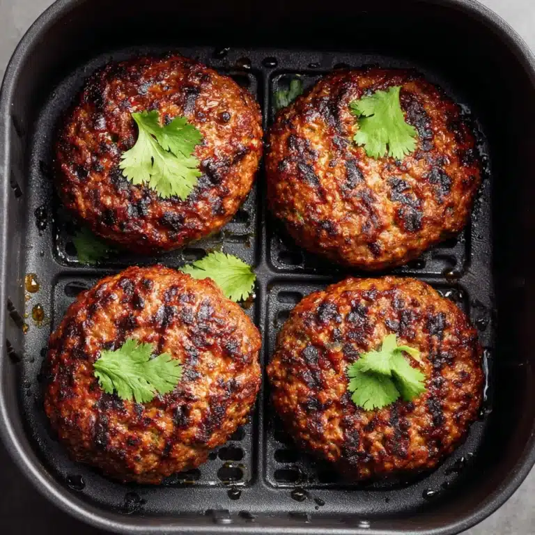 Air Fryer Burgers Recipe