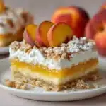 Peaches and Cream Pie Bars Recipe