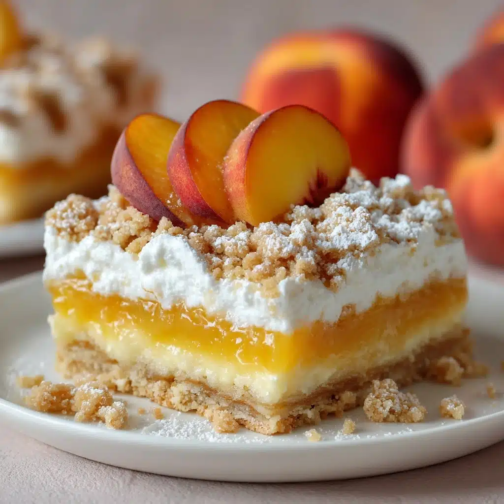 Peaches and Cream Pie Bars Recipe