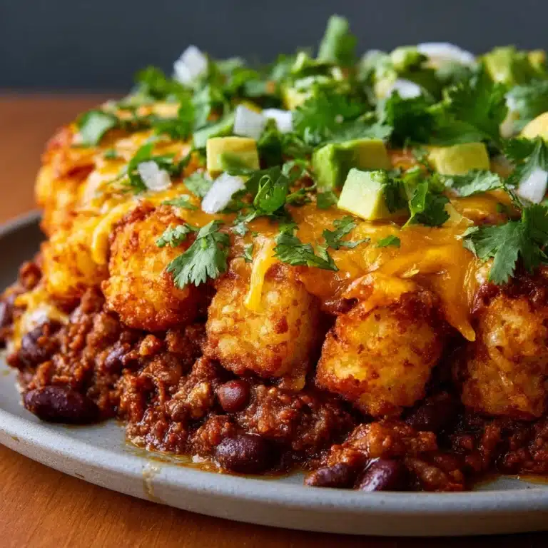 Easy Weeknight Chili Tater Tot Casserole Recipe
