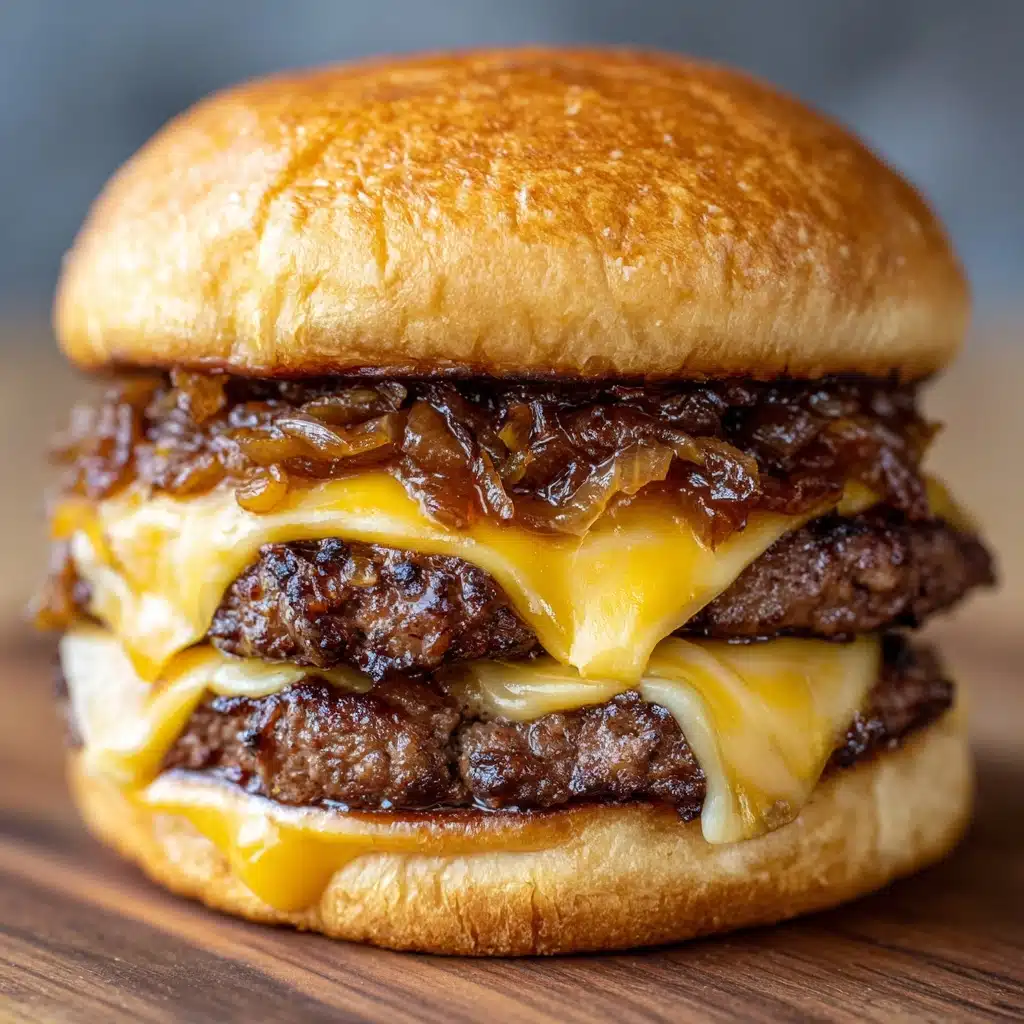 Caramelized Onion and Cheese Steak Sandwich Recipe - Recipe Image