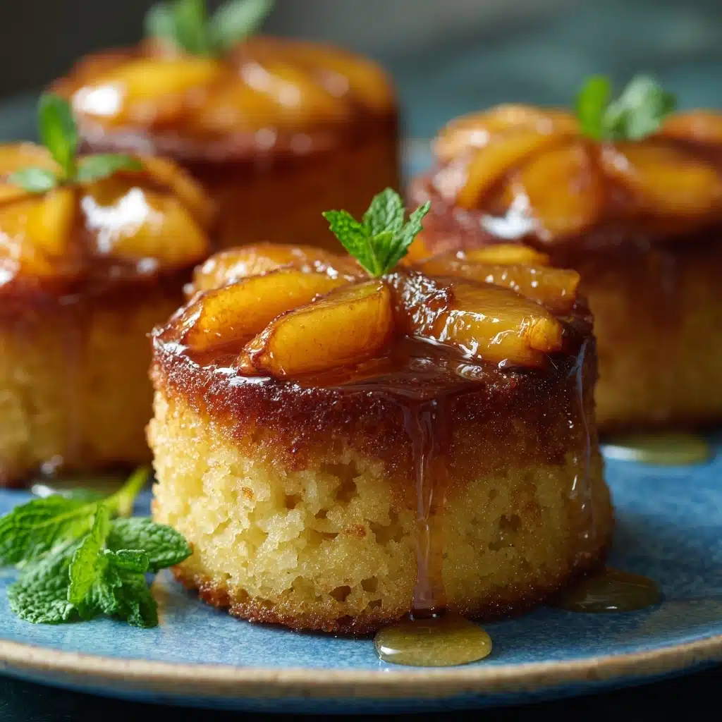 Peach Upside-Down Mini Cakes Recipe - Recipe Image