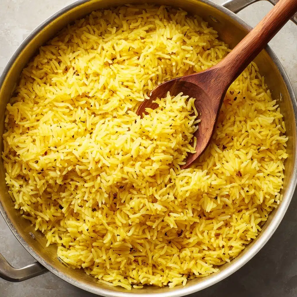 Garlic Turmeric Rice Recipe - Recipe Image