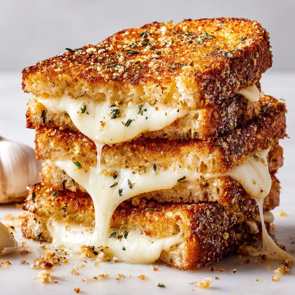 Garlic Bread Grilled Cheese Recipe That’ll Blow Your Mind Recipe - Recipe Image