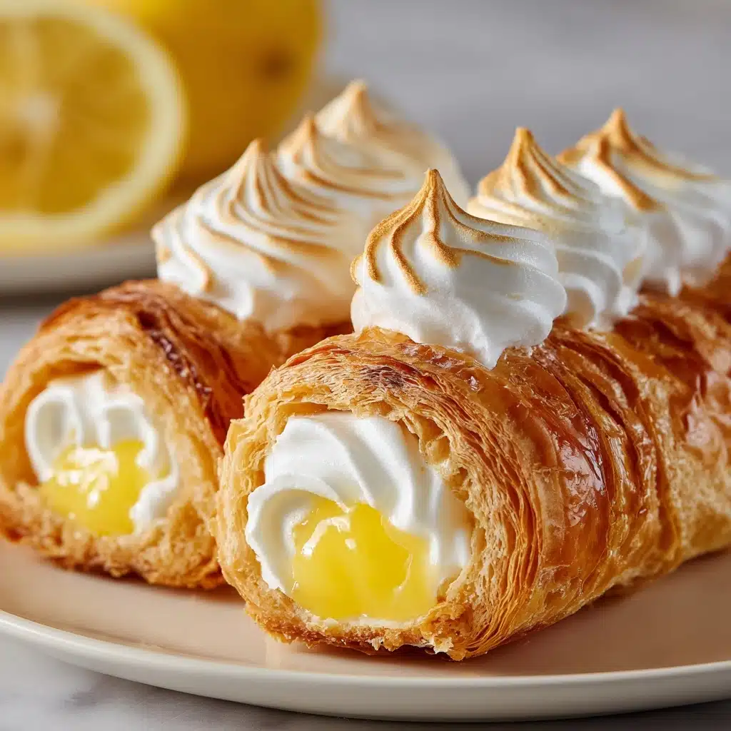 Zesty Lemon Meringue Pie Cannolis Recipe - Recipe Image