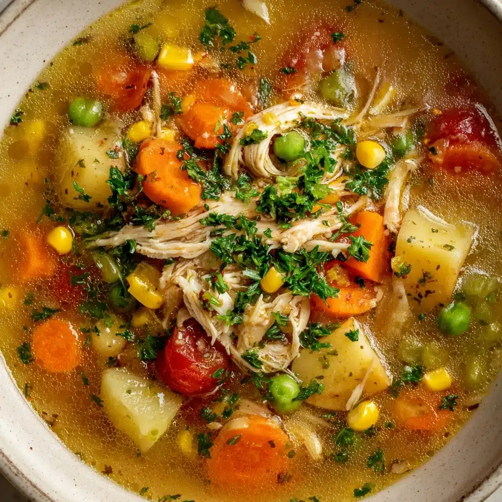 Healthy Chicken Vegetable Soup Recipe - Recipe Image