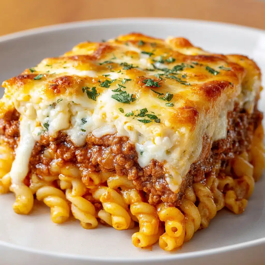 Cheesy Loaded Beef Meatloaf Casserole Recipe - Recipe Image