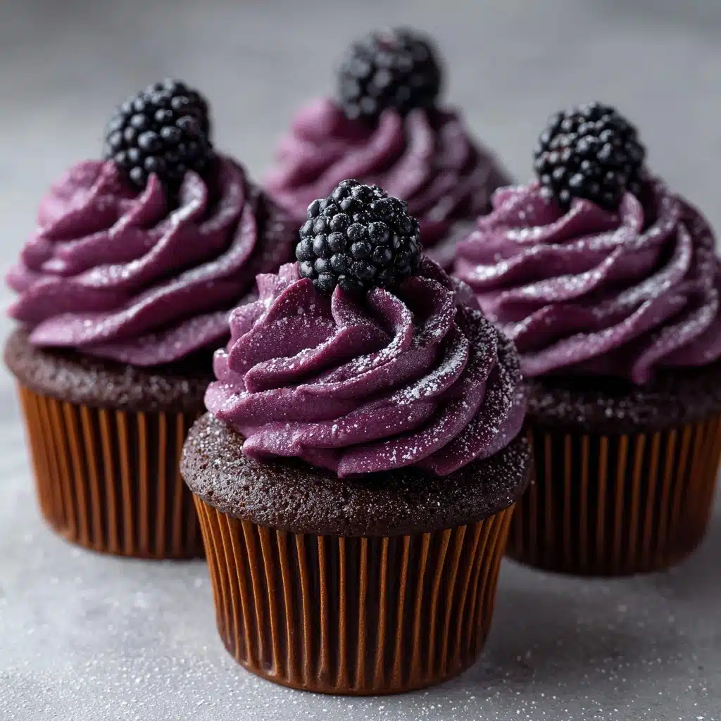 Purple Velvet Cupcakes Recipe - Recipe Image