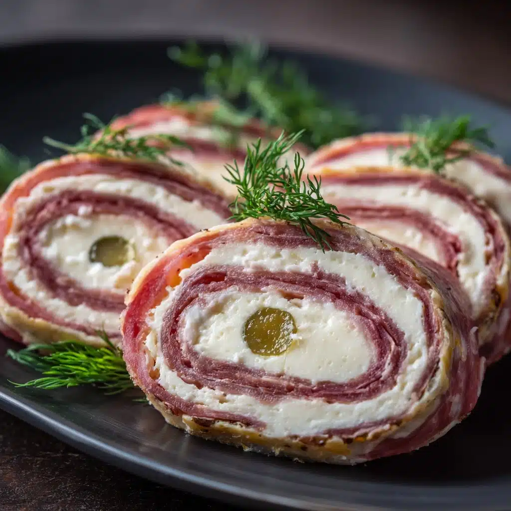 Lazy Cream Cheese Pickle Rolls Recipe - Recipe Image