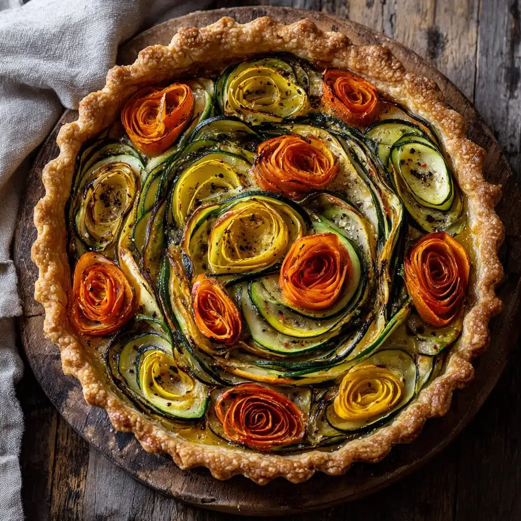 Vegetable Tart in Buttery Puff Pastry Recipe - Recipe Image