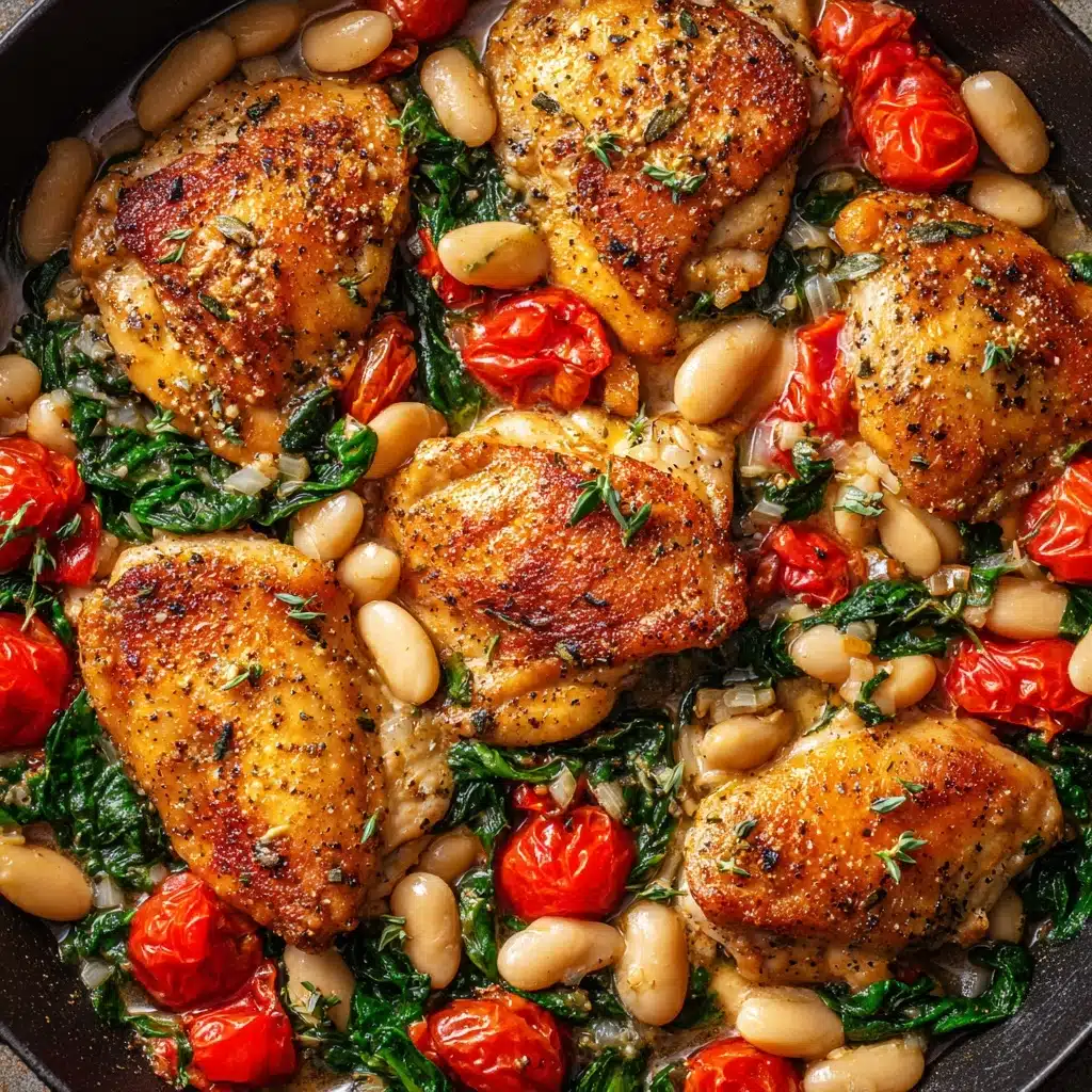 Herbed Chicken with Cannellini Beans Recipe - Recipe Image