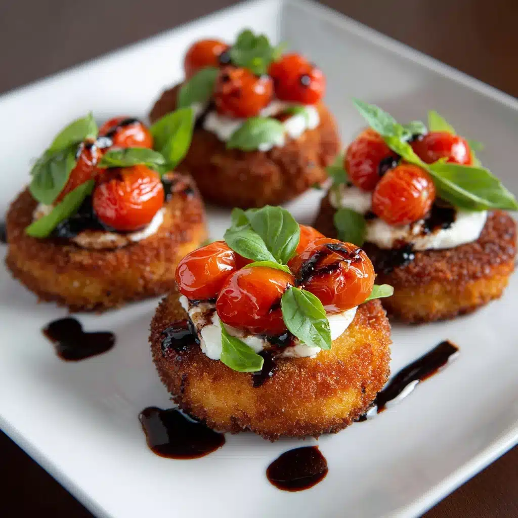 Cutlets with Tomato and Burrata Topping Recipe - Recipe Image
