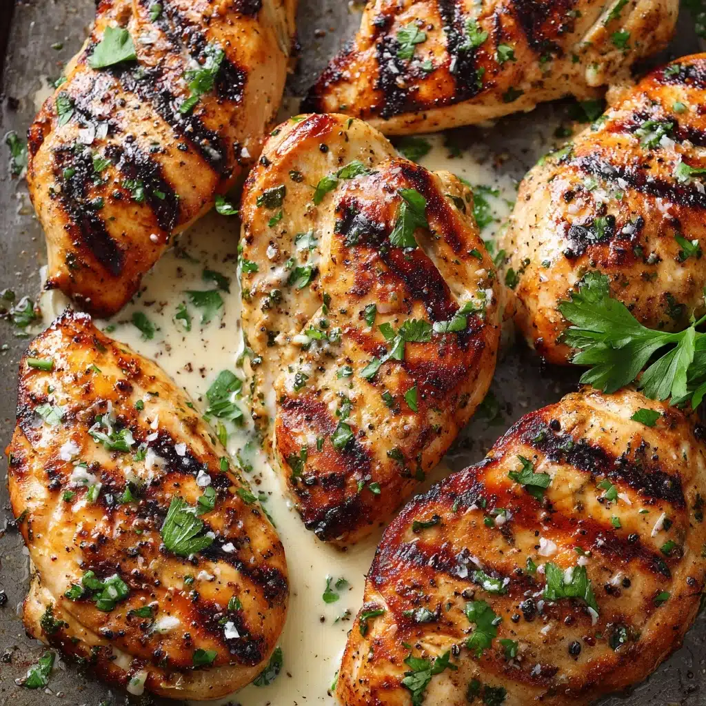 Cheesy Garlic Butter Mushroom Stuffed Chicken Recipe - Recipe Image