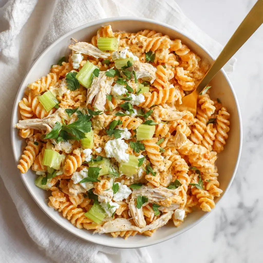 Buffalo Chicken Pasta Salad Recipe - Recipe Image