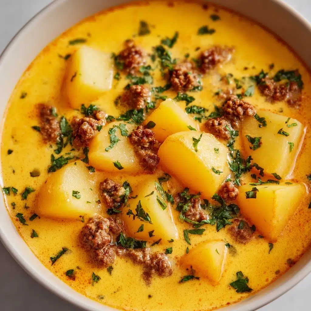 Creamy Potato & Sausage Soup Recipe - Recipe Image