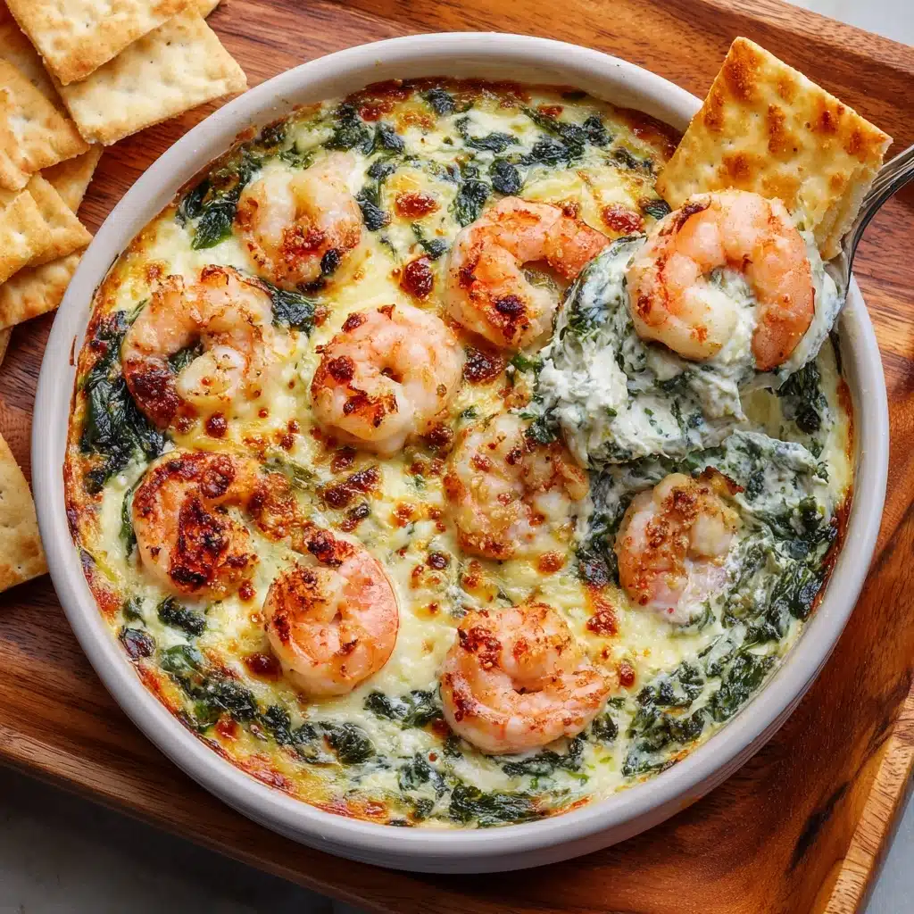 Cheesy and Creamy Shrimp & Crab Spinach Dip Recipe - Recipe Image