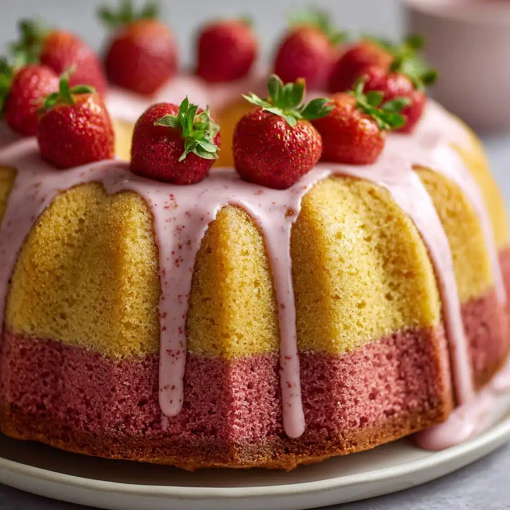 Strawberry Milkshake Pound Cake Recipe - Recipe Image